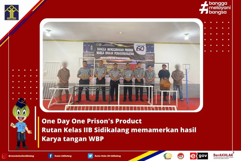 One Day One Prison's Product Rutan Kelas IIB Sidikalang Pamerkan Hasil Karya Tangan Warga Binaan Pemasyarakatan - Info Dairi